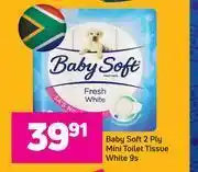 Game Baby soft 2 ply mini toilet tissue white-9s offer