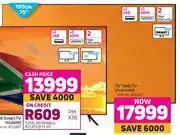 Game Samsung 75" (190cm) uhd tv 75au7000 offer