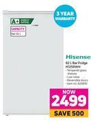 Game Hisense 92l bar fridge h125rwh offer