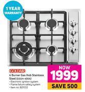 Game Goldair 4 burner gas hob stainless steel gsgh-400a offer