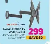 Game Ultra link swivel motion tv wall bracket offer