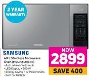 Game Samsung 40l stainless microwave oven ms405madxbb offer