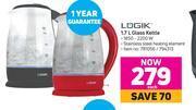 Game Logik 1.7l glass kettle-each offer