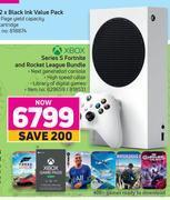 Game Xbox series s fortnite & rocket league bundle offer