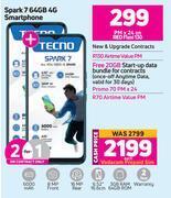 Game Tecno spark 7 64gb 4g smartphone-each offer