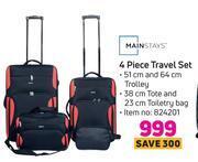 Game Mainstays 4 piece travel set offer