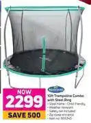 Game Bounceking 10ft trampoline combo with steel ring offer