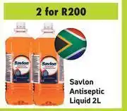 Game Savlon antiseptic liquid-for 2 x 2ltr offer