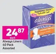 Game Always liners assorted-40 per pack offer