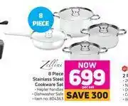 Game Zelini 8 piece stainless steel cookware set-per set offer