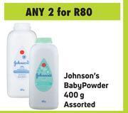 Game Johnson's baby powder assorted-for any 2 x 400g offer