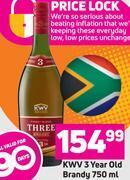 Game Kwv 3 year old brandy-750ml offer