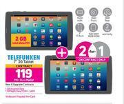 Game 2 x telefunken 7" 3g tablet-on my gig 1 offer