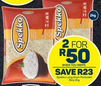 Pick n Pay Spekko Long Grain Parboiled Rice 2kg offer