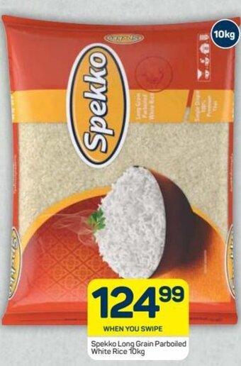 Pick n Pay Spekko Long Grain Parboiled White Rice 10kg offer