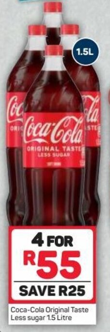 Pick n Pay Coca-Cola Original Taste Less Sugar 1,5L offer