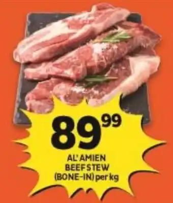 FoodWorld Al'Amien Beef Stew (bone-in) per kg offer