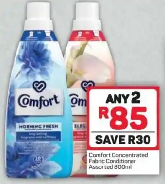 Pick n Pay Comfort Concentrate Fabric Conditioner Assorted 2 x 800ml offer