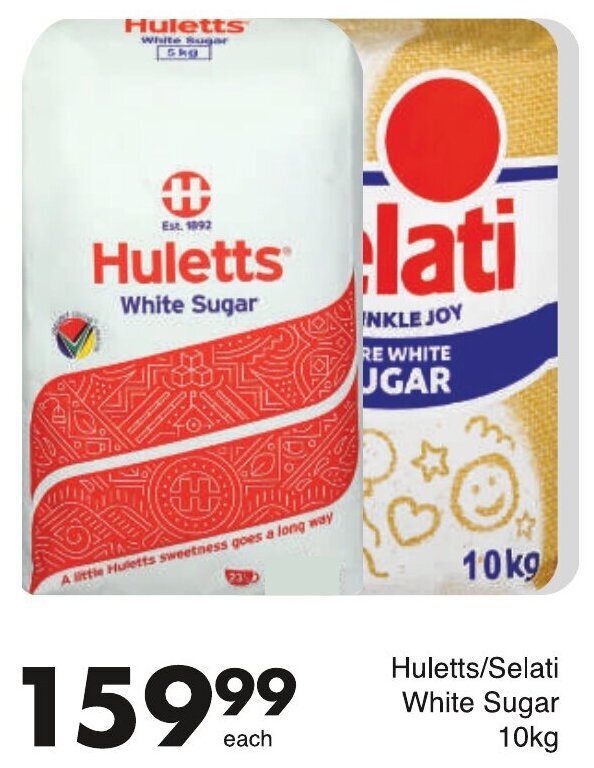 Huletts /Selati White Sugar 10kg offer at Save