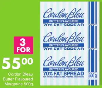 Cordon Bleau Butter Flavoured Margarine 3x500g