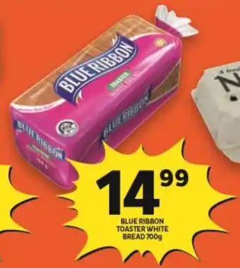 Blue Ribbon Toaster White Bread 700g