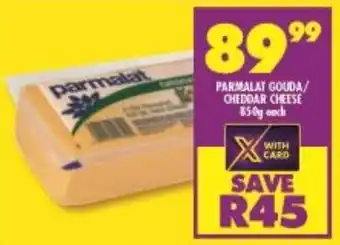 FoodWorld Parmalat Gouda / Cheddar Cheese 850g each offer