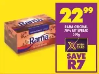 FoodWorld Rama Original 70% Fat Spread 500g offer