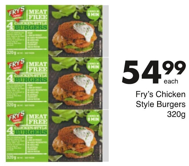 Fry's Chicken Style Burgers 320g offer at Save