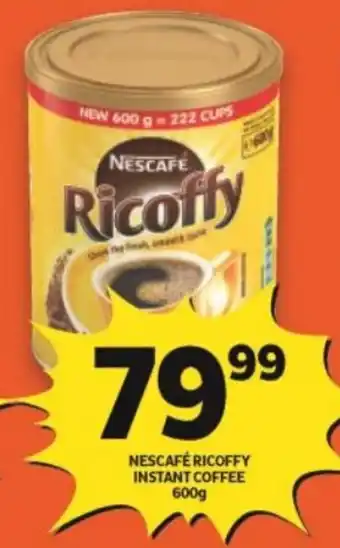 FoodWorld Nescafé Ricoffy Instant Coffee 600g offer