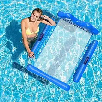 OneDayOnly Inflatable pool float lounger with headrest offer