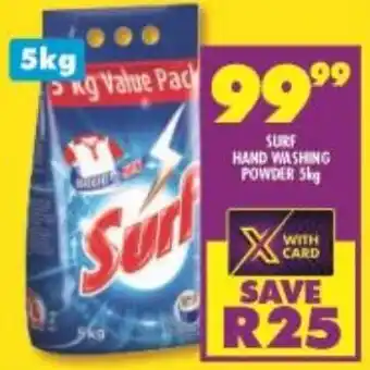 FoodWorld Surf Hand Washing Powder 5kg offer