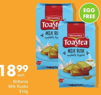 Save Brittania Milk Rusks 310g offer