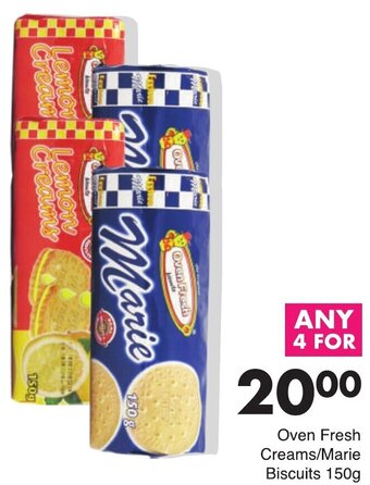 Save Oven Fresh Creams/Marie Biscuits 150g offer