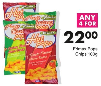 Save Frimax Pops Chips 100g offer