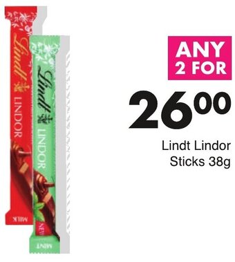 Lindt Lindor Sticks 38g