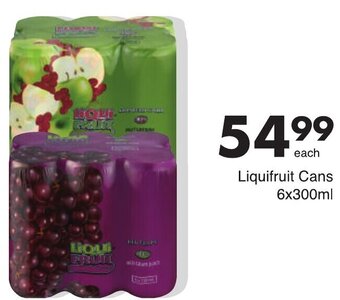 Save Liquifruit Cans 6 x 300ml offer