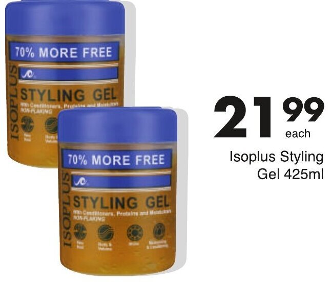 Isoplus Styling Gel 425ml offer at Save