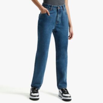 Sportscene Redbat women's medium wash straight leg jeans offer