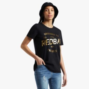 Sportscene Redbat athletics women's black t-shirt offer