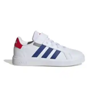 Totalsports Junior pre-school adidas grand court white/blue/red shoes offer