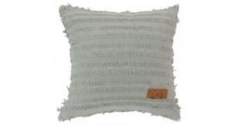 Pierre cardin textured fringe scatter cushion