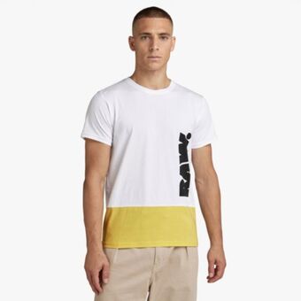 Fabiani G-star colour block raw t-shirt offer