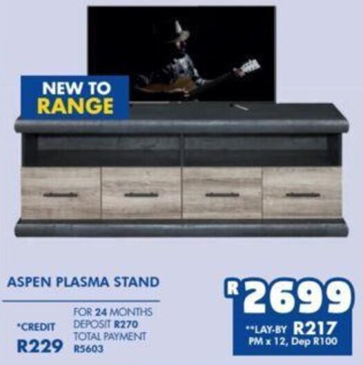 Aspen Plasma Stand offer at Russells
