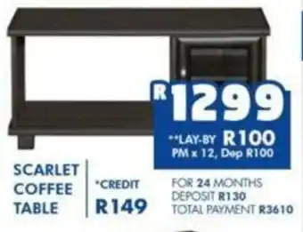 Russells Scarlet Coffee Table offer