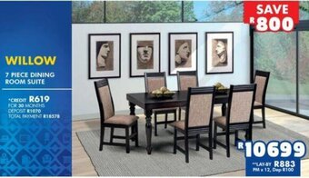 Russells Willow 7 Piece Dining Room Suite offer