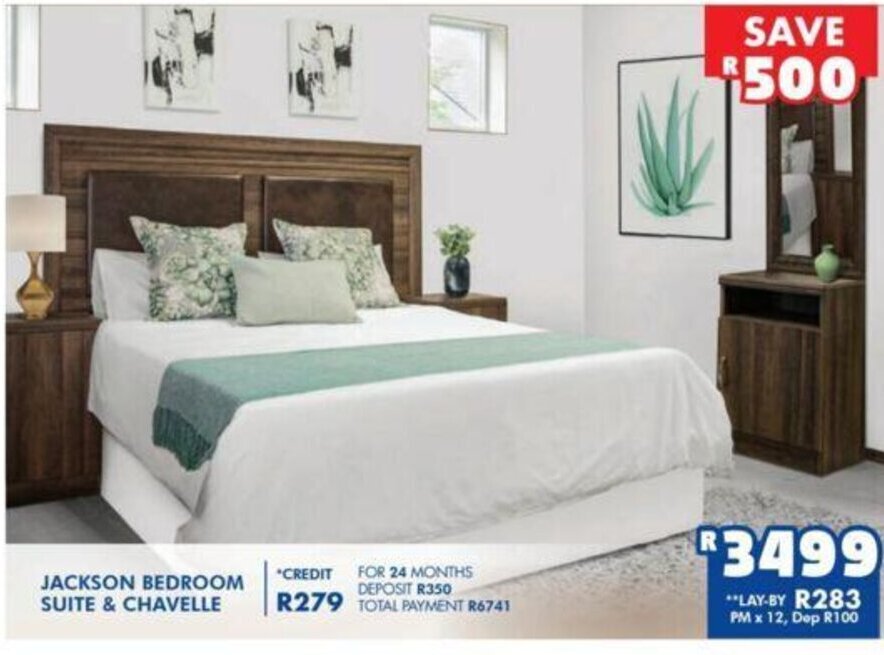 Jackson Bedroom Suite & Chavelle offer at Russells