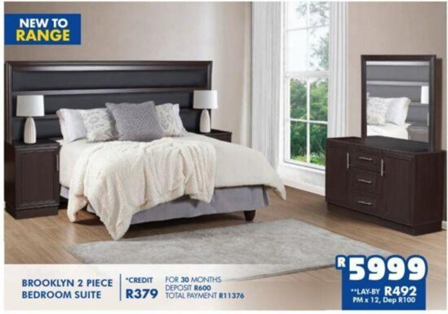 Brooklyn 2 Piece Bedroom Suite offer at Russells