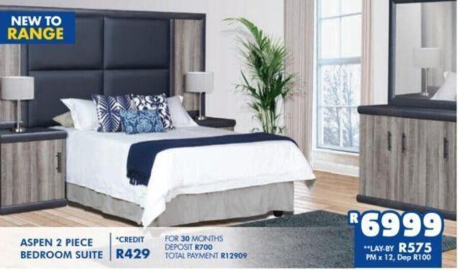 Aspen 2 Piece Bedroom Suite offer at Russells