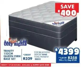 Russells Trinity 152cm Queen Firm Base Set offer
