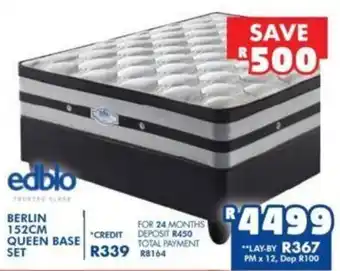 Russells Berlin 152cm Queen Base Set offer